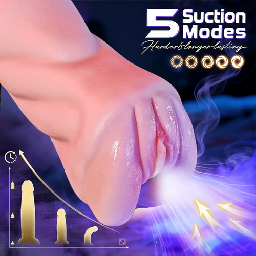 2026 New Model Beate - 5 Sucking & 10 Vibrating Vagina Masturbation Cup
