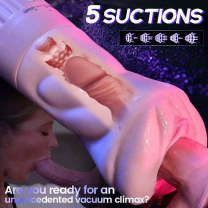 2026 New Model Beate - 5 Sucking & 10 Vibrating Vagina Masturbation Cup