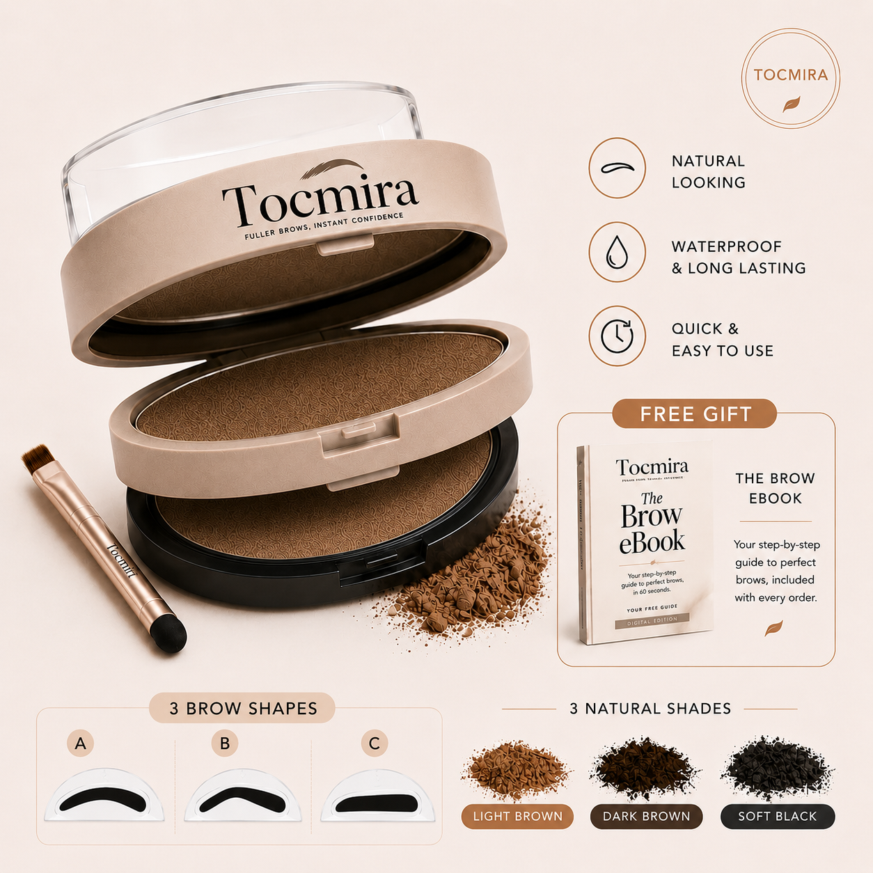 TOCMIRA™ - Perfect Eyebrows in 5 seconds