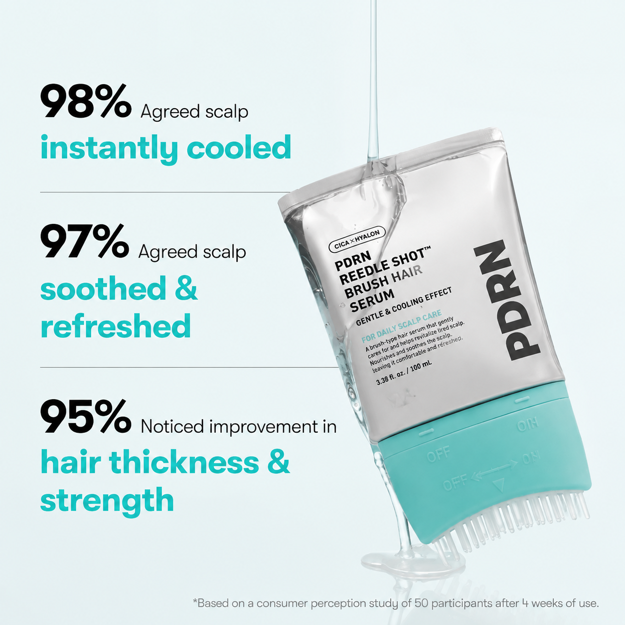 PDRN Reedle Shot Brush Hair Serum