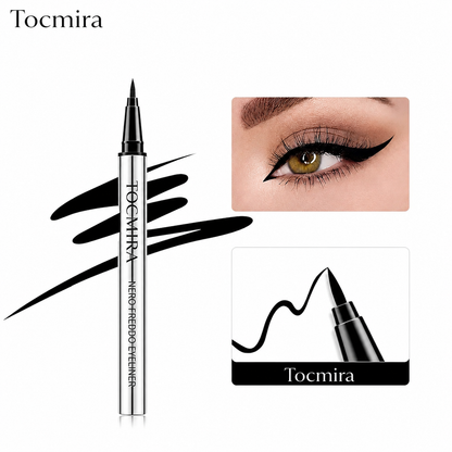 Colore Nero – Eyeliner nero TOCMIRA a lunga durata – Impermeabile, vegano e dall'applicazione scorrevole (24 ore)